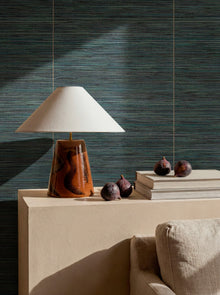 D00226 Cañizo Blue/Navy Raffias Eco Wallpaper by Coordonné