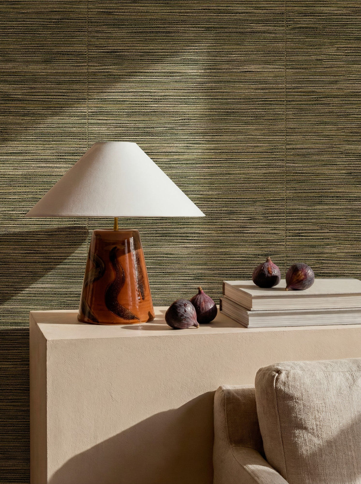 D00232 Cañizo Green Raffias Eco Wallpaper by Coordonné