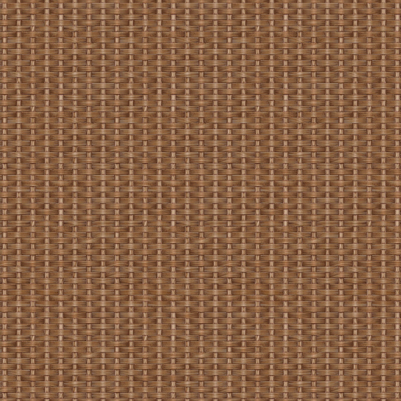 Kuba Brown Raffias Eco Wallpaper by Coordonné