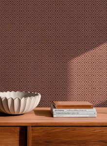 D00242 Mimbre Pink/Lilac Raffias Eco Wallpaper by Coordonné