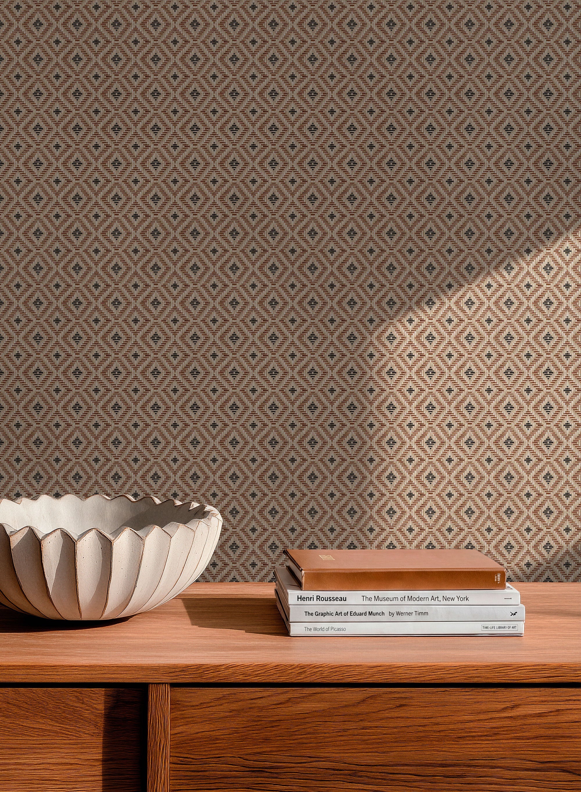 Mimbre Beige/Nude Raffias Eco Wallpaper by Coordonné