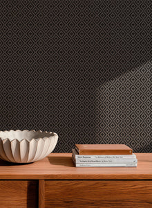 Mimbre Black Raffias Eco Wallpaper by Coordonné
