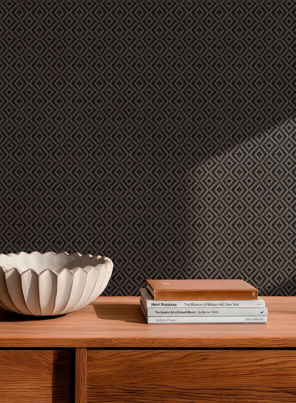 D00245 Mimbre Black Raffias Eco Wallpaper by Coordonné