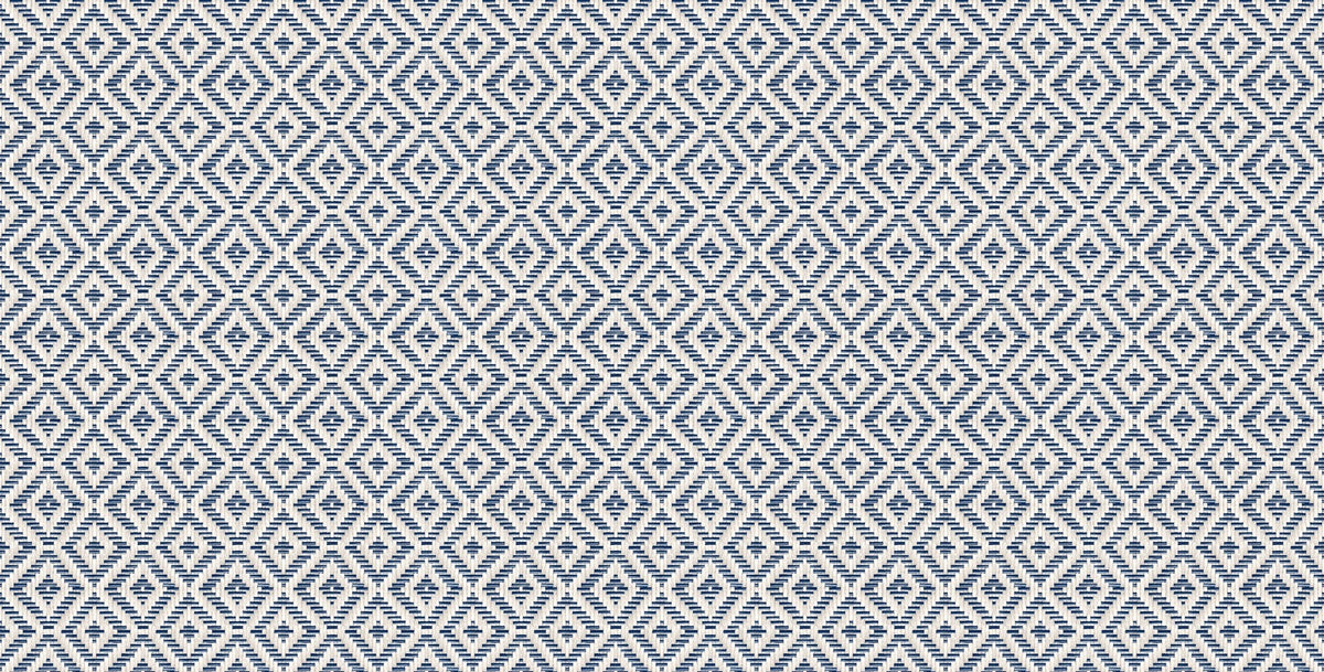 D00246 Mimbre Blue/Navy Raffias Eco Wallpaper by Coordonné
