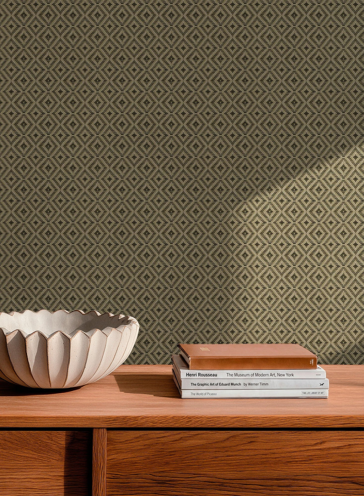 D00248 Mimbre Green Raffias Eco Wallpaper by Coordonné