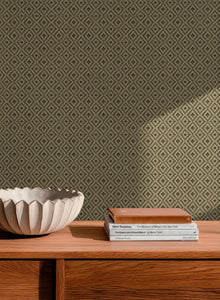 D00248 Mimbre Green Raffias Eco Wallpaper by Coordonné