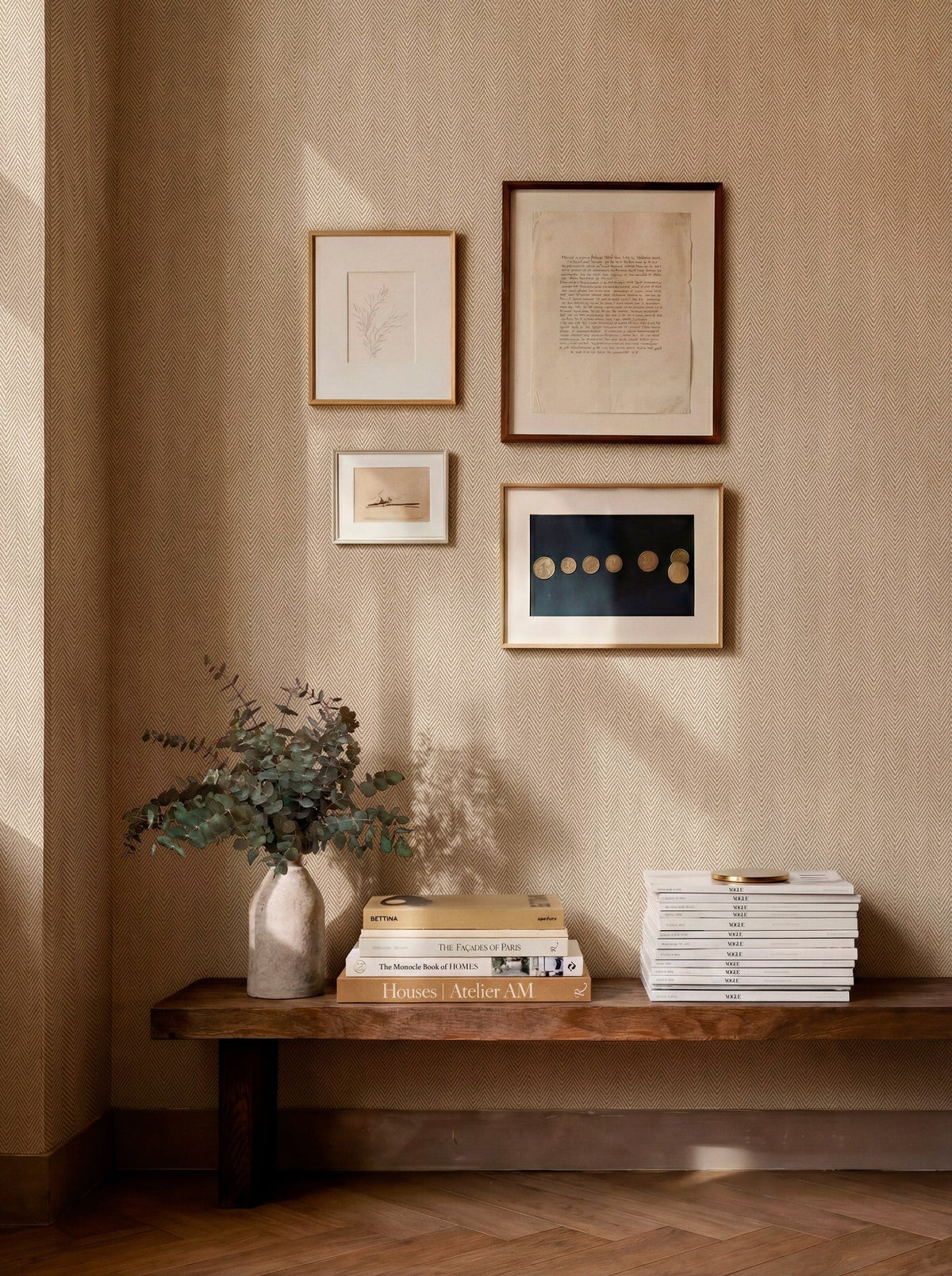 D00251 Espiguilla Beige/Nude Raffias Eco Wallpaper by Coordonné