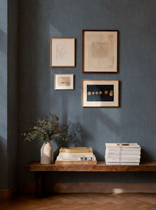 D00255 Espiguilla Blue/Navy Raffias Eco Wallpaper by Coordonné