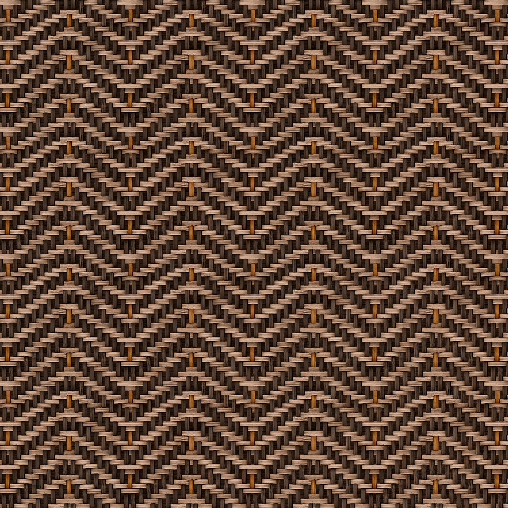 Zigzagueo Brown Raffias Eco Wallpaper by Coordonné