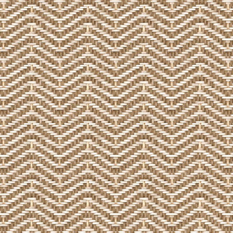 Zigzagueo Beige/Nude Raffias Eco Wallpaper by Coordonné