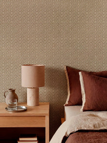 D00261 Zigzagueo Beige/Nude Raffias Eco Wallpaper by Coordonné