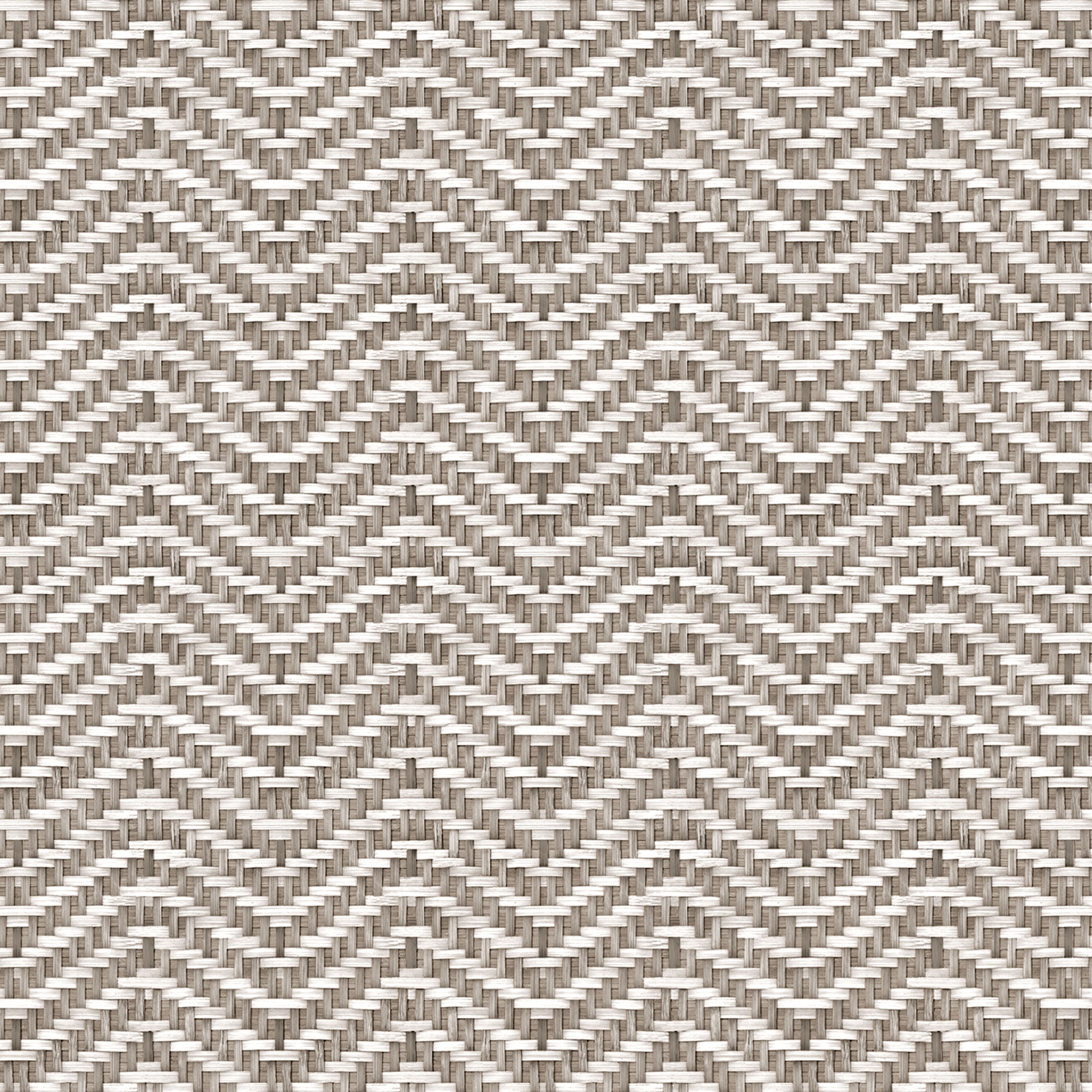 Zigzagueo White/Grey Raffias Eco Wallpaper by Coordonné