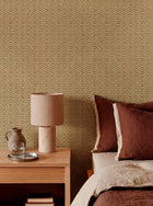 D00263 Zigzagueo Yellow/Orange Raffias Eco Wallpaper by Coordonné