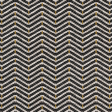 Zigzagueo Black Raffias Eco Wallpaper by Coordonné