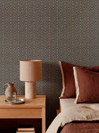 D00264 Zigzagueo Black Raffias Eco Wallpaper by Coordonné