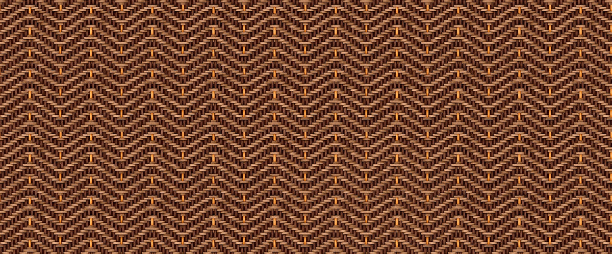 D00265 Zigzagueo Brown 2 Raffias Eco Wallpaper by Coordonné