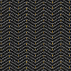 Zigzagueo Black 2 Raffias Eco Wallpaper by Coordonné