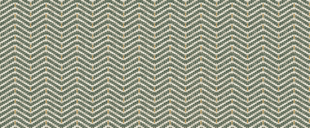 D00267 Zigzagueo Green Raffias Eco Wallpaper by Coordonné
