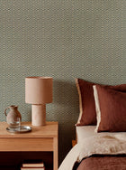 D00267 Zigzagueo Green Raffias Eco Wallpaper by Coordonné