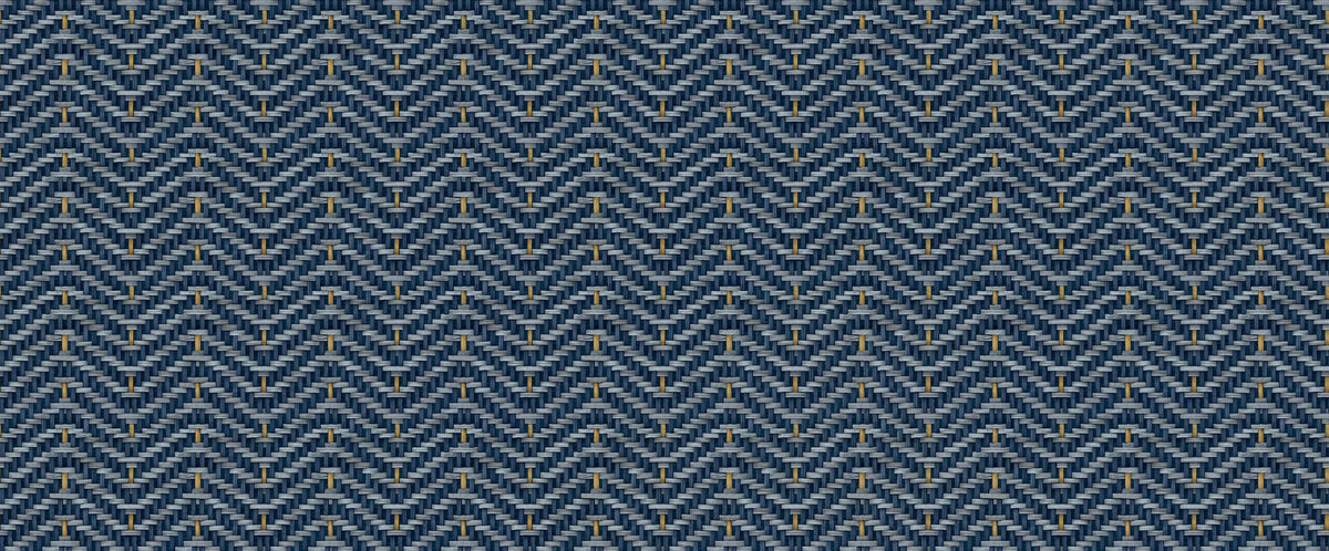 D00268 Zigzagueo Blue/Navy Raffias Eco Wallpaper by Coordonné