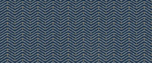 D00268 Zigzagueo Blue/Navy Raffias Eco Wallpaper by Coordonné
