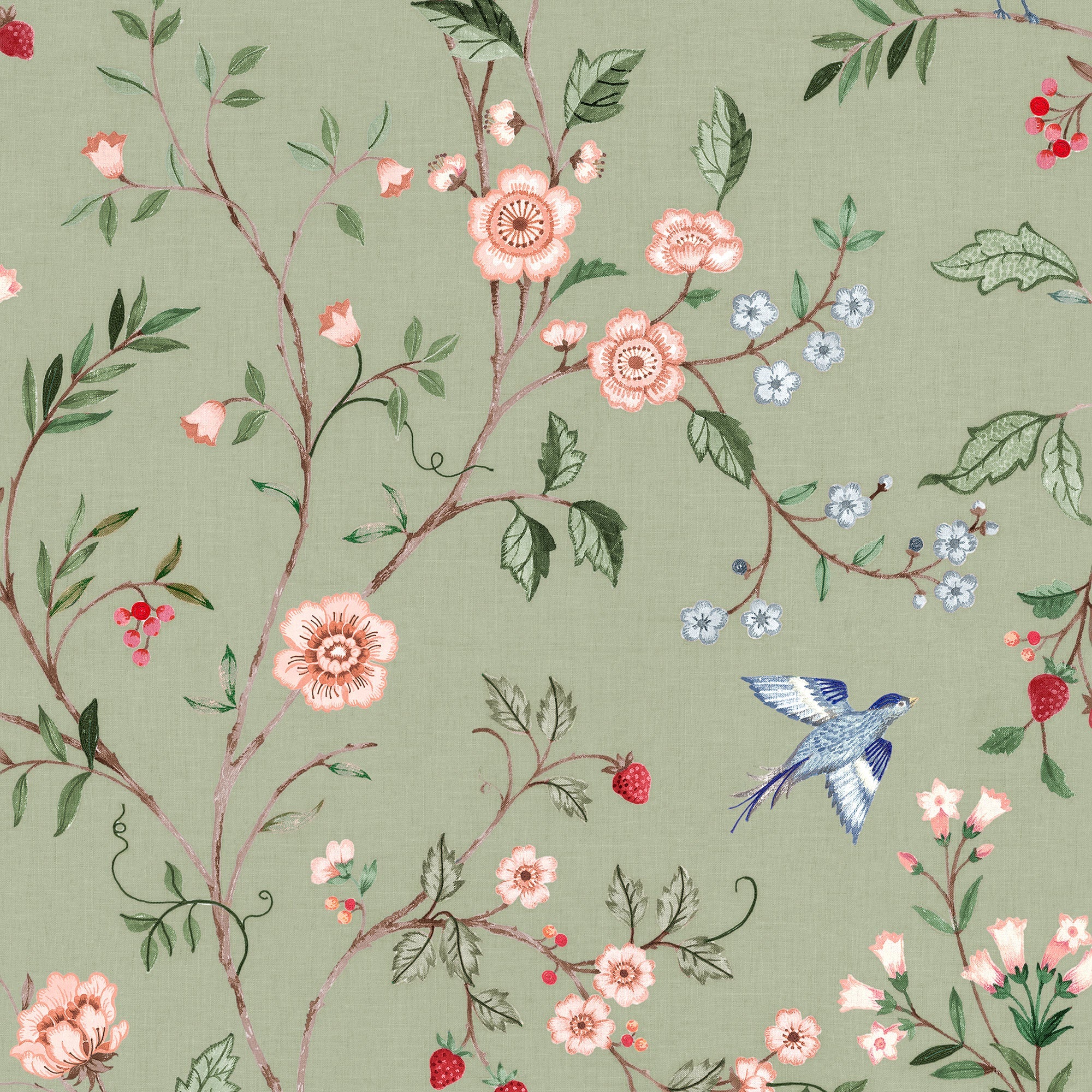 Bucolic Mint BB Kids Wallpaper by Coordonné