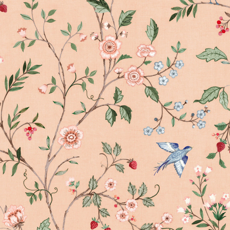 Bucolic Peach BB Kids Wallpaper by Coordonné
