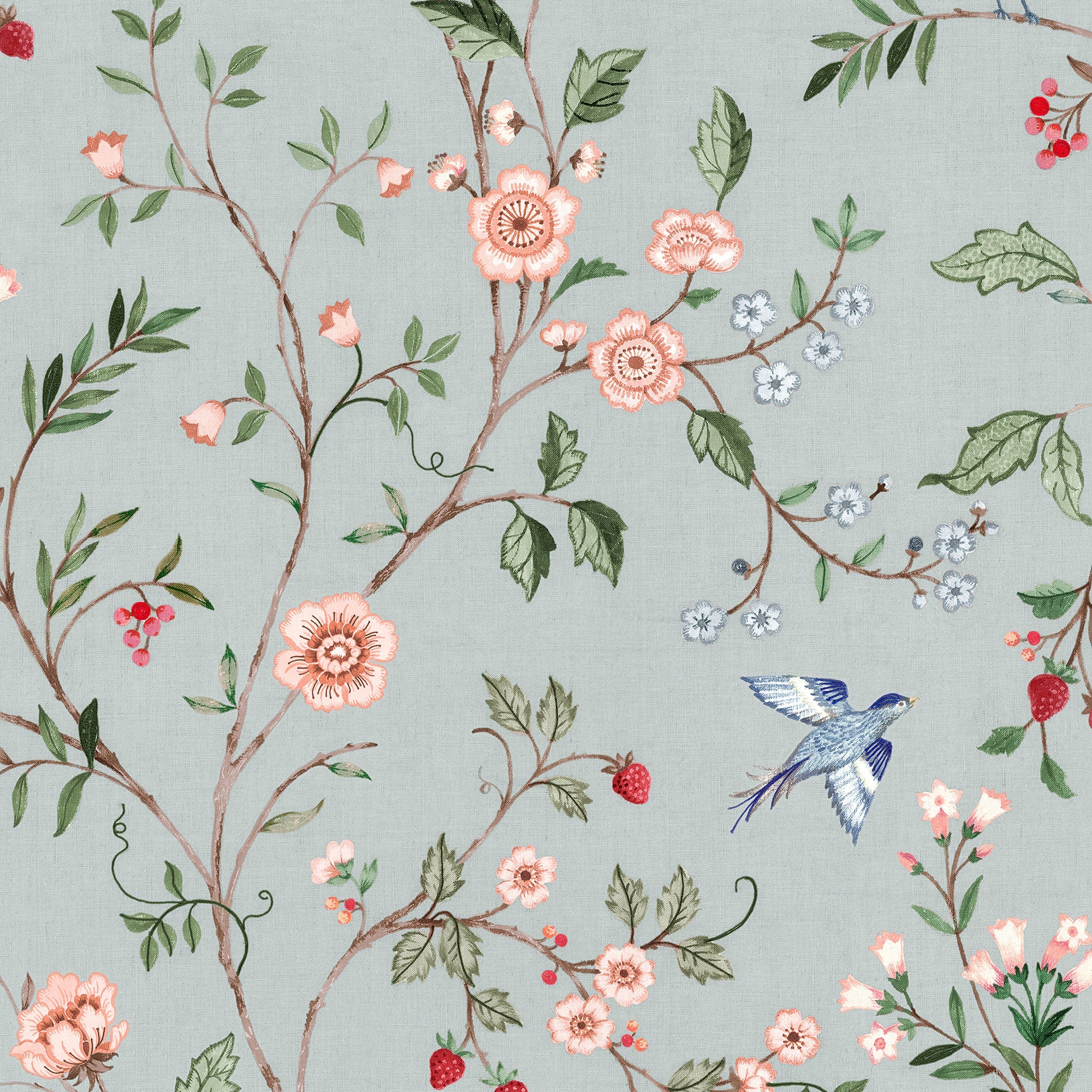 Bucolic Indigo BB Kids Wallpaper by Coordonné