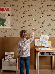 Kittens Jute BB Kids Wallpaper by Coordonné
