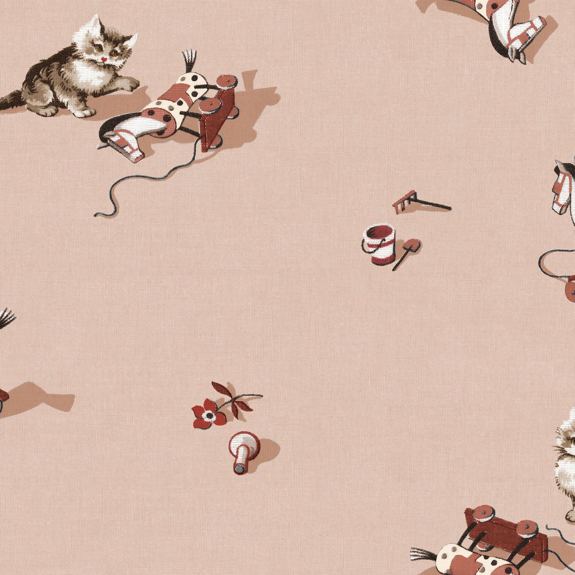 Kittens Peach BB Kids Wallpaper by Coordonné