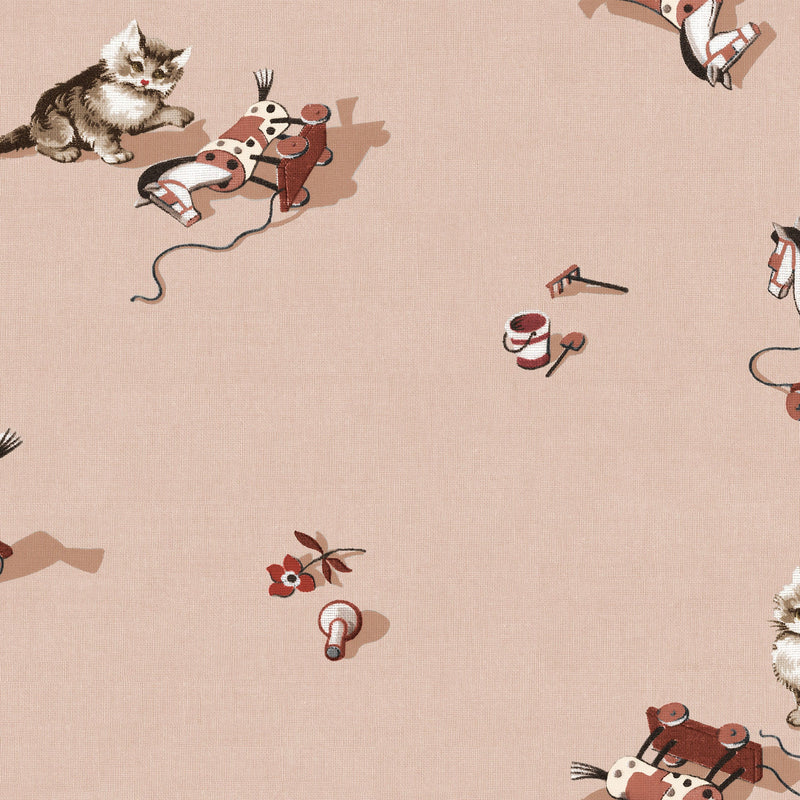 Kittens Peach BB Kids Wallpaper by Coordonné