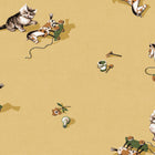 Kittens Mustard BB Kids Wallpaper by Coordonné