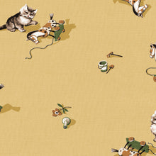 Kittens Mustard BB Kids Wallpaper by Coordonné