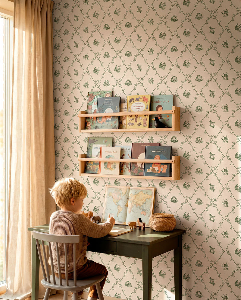 Scenes Emerald BB Kids Wallpaper by Coordonné