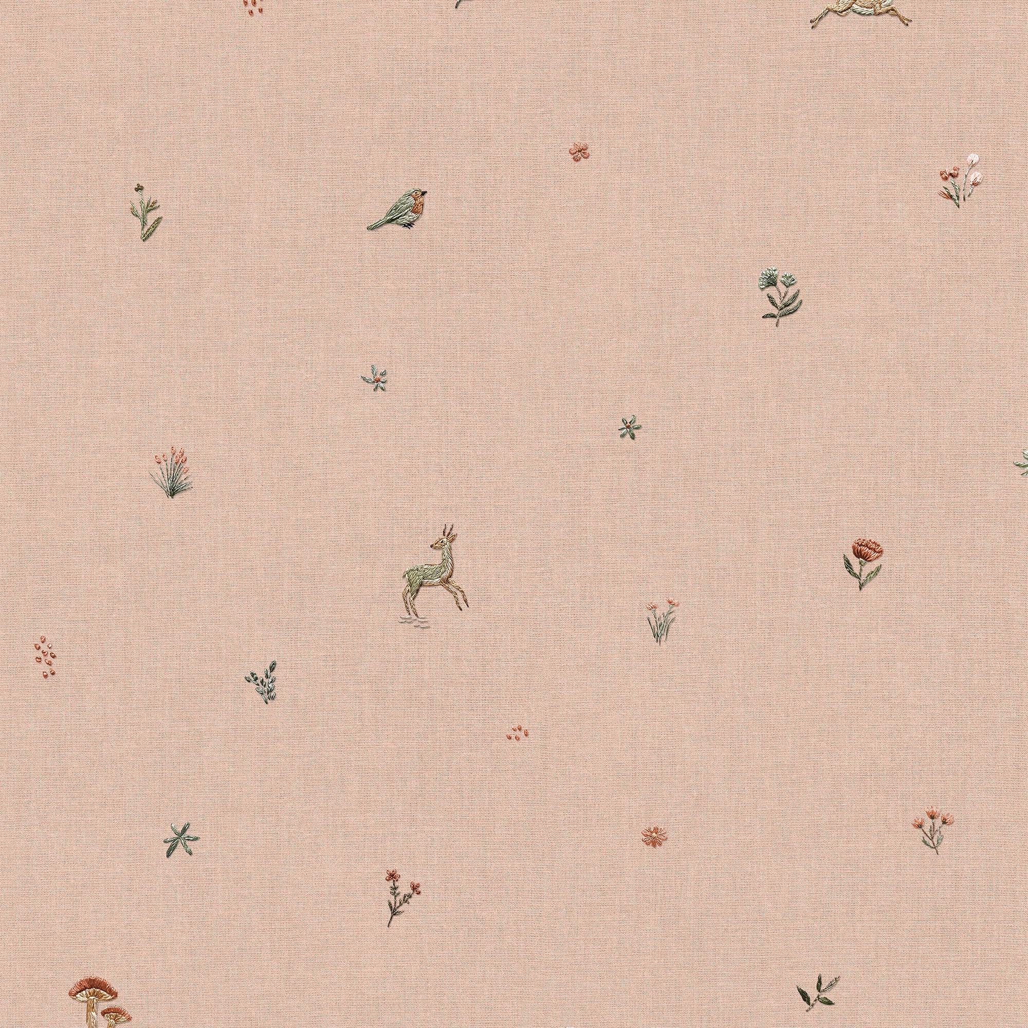 Bambis Peach BB Kids Wallpaper by Coordonné
