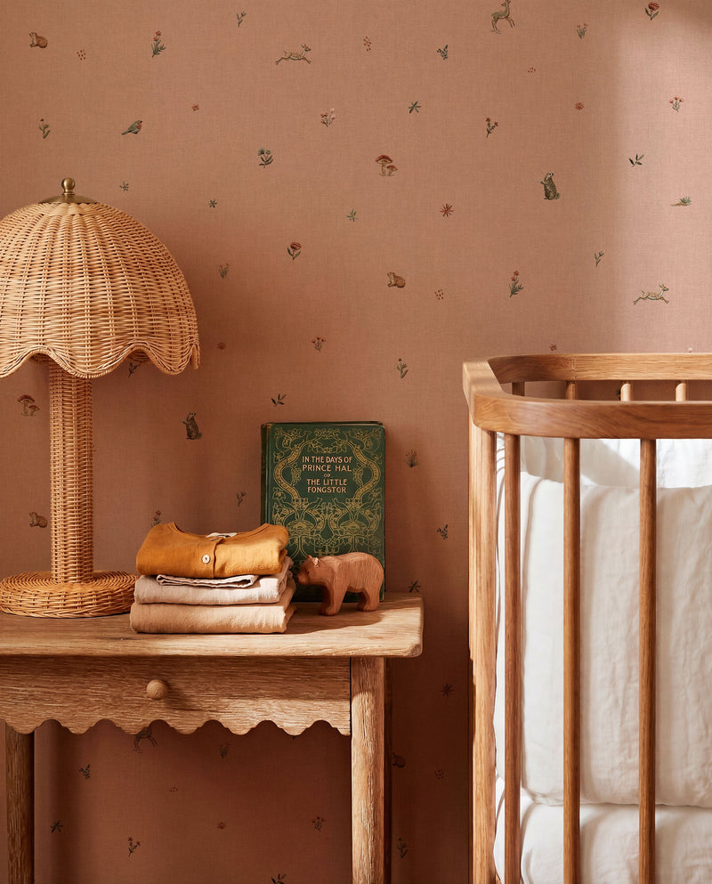 Bambis Peach BB Kids Wallpaper by Coordonné