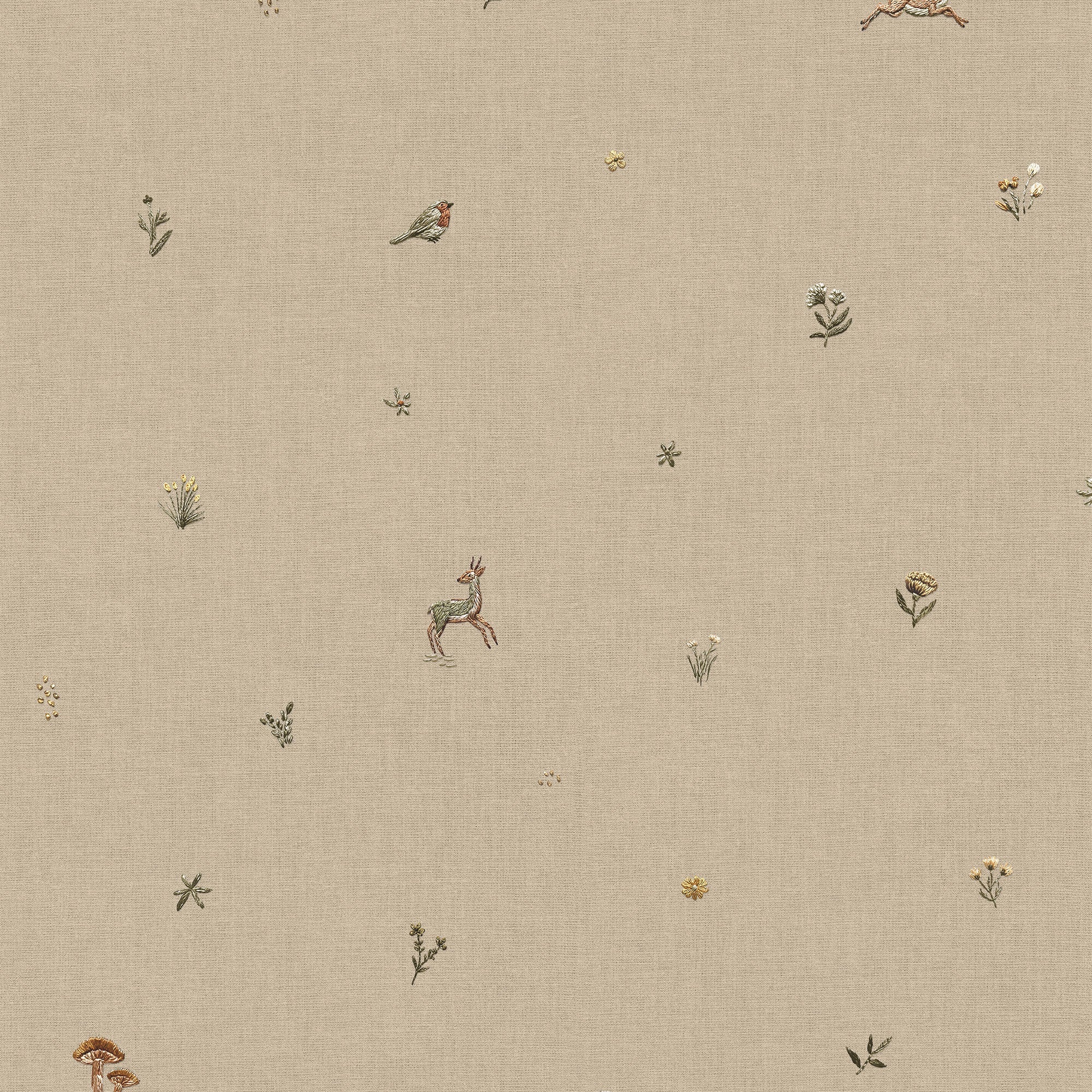 Bambis Jute BB Kids Wallpaper by Coordonné