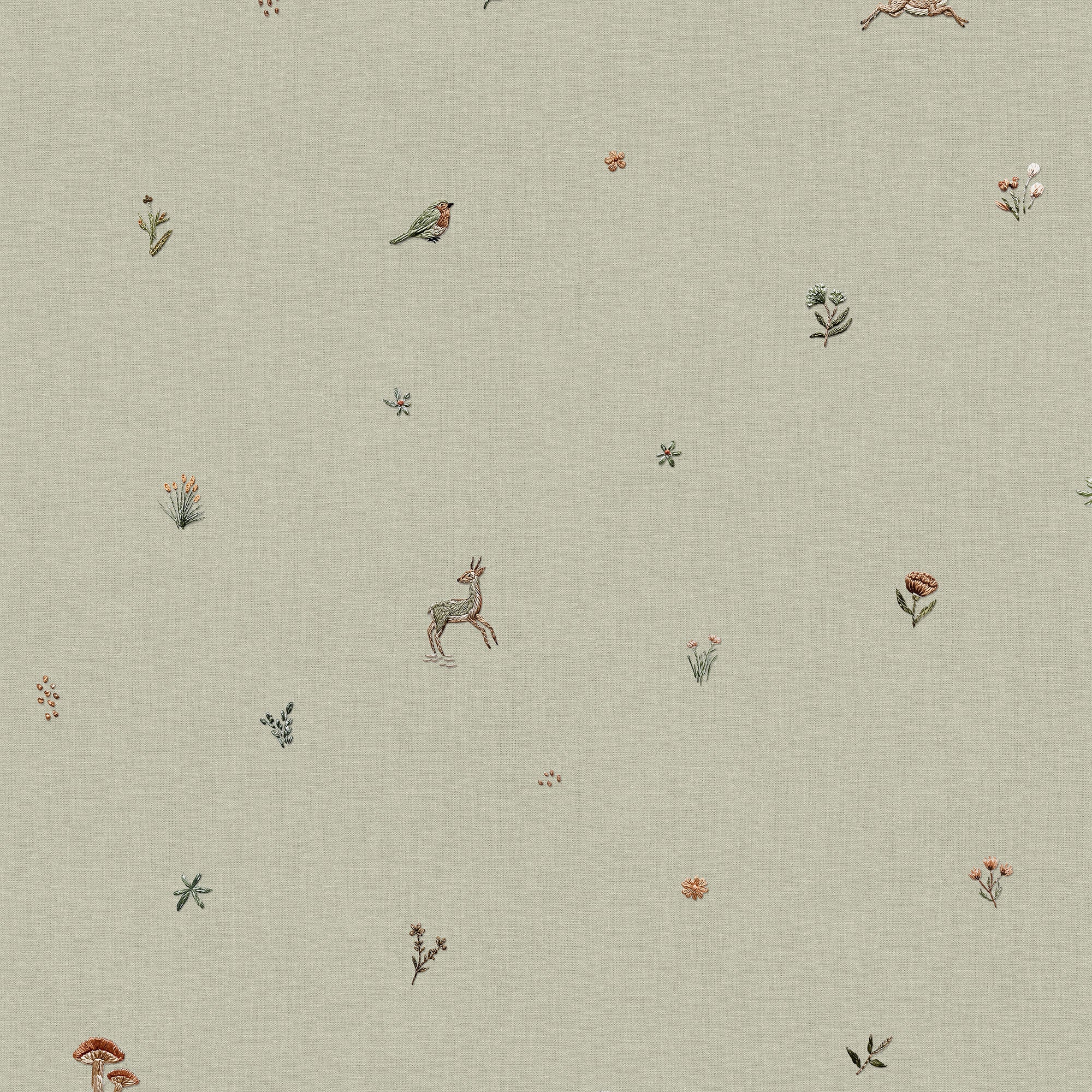 Bambis Mint BB Kids Wallpaper by Coordonné