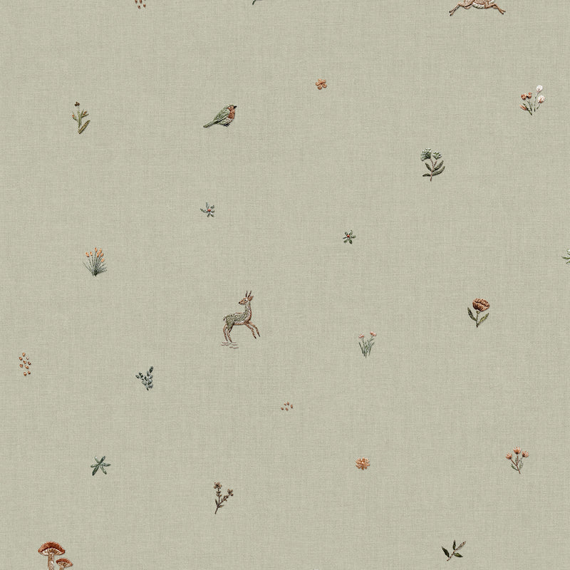 Bambis Mint BB Kids Wallpaper by Coordonné
