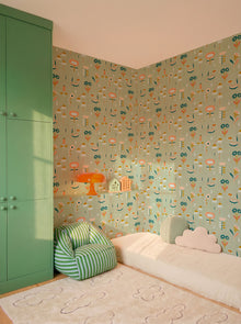 Lush Mint BB Kids Wallpaper by Coordonné