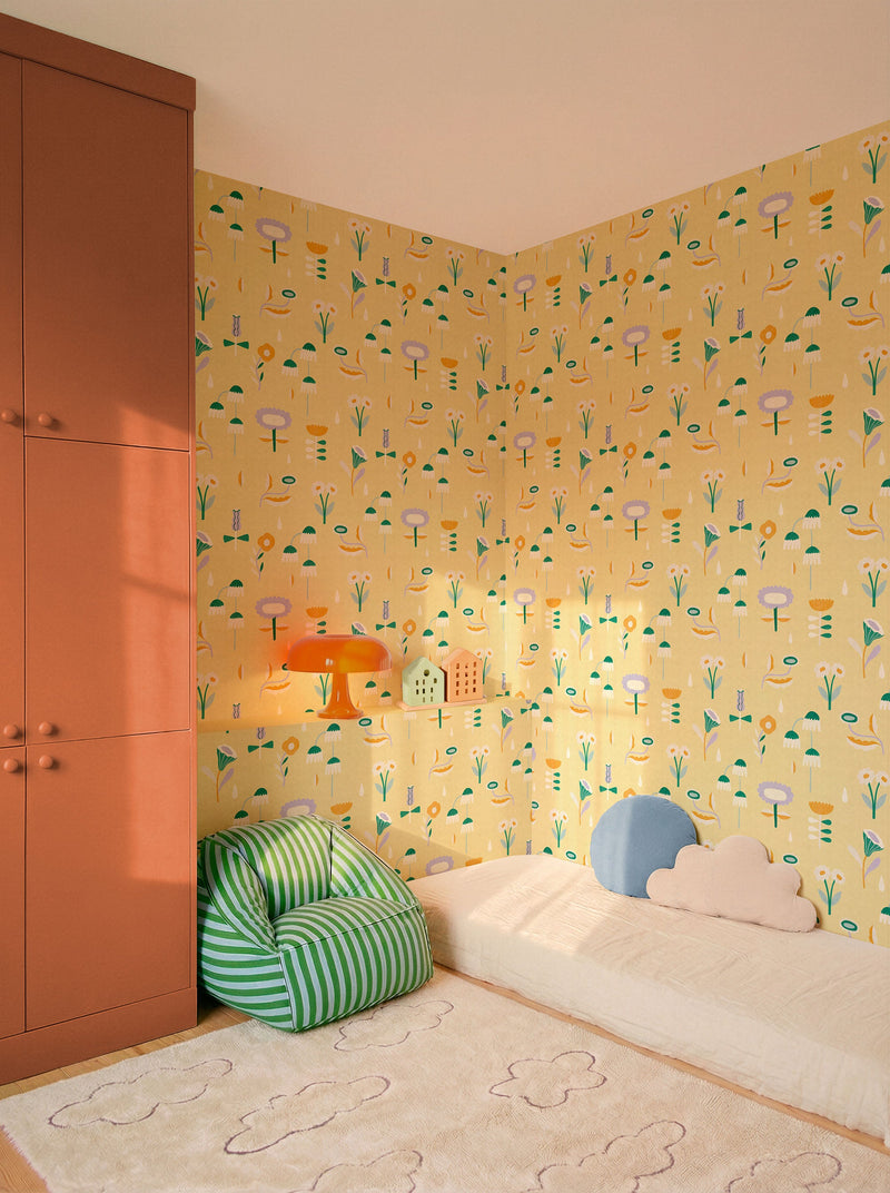 Lush Buttercream BB Kids Wallpaper by Coordonné