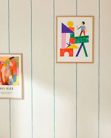 Freehand Emerald BB Kids Wallpaper by Coordonné