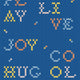 Wordplay Indigo BB Kids Wallpaper by Coordonné