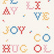 Wordplay Natural BB Kids Wallpaper by Coordonné