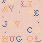 Wordplay Peach BB Kids Wallpaper by Coordonné