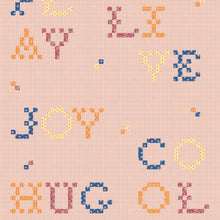 Wordplay Peach BB Kids Wallpaper by Coordonné