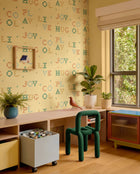 Wordplay Buttercream BB Kids Wallpaper by Coordonné