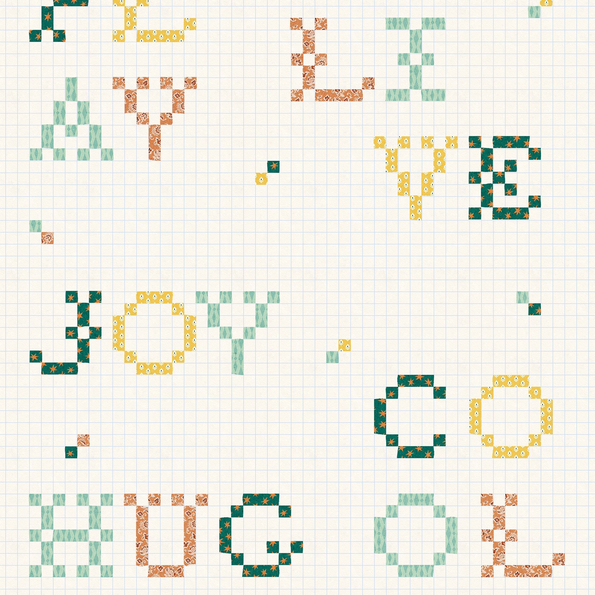 Wordplay Emerald BB Kids Wallpaper by Coordonné