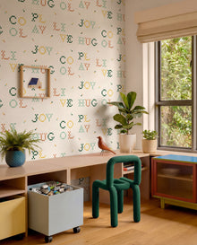 Wordplay Emerald BB Kids Wallpaper by Coordonné