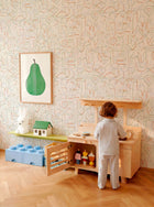 Animalia Mint BB Kids Wallpaper by Coordonné
